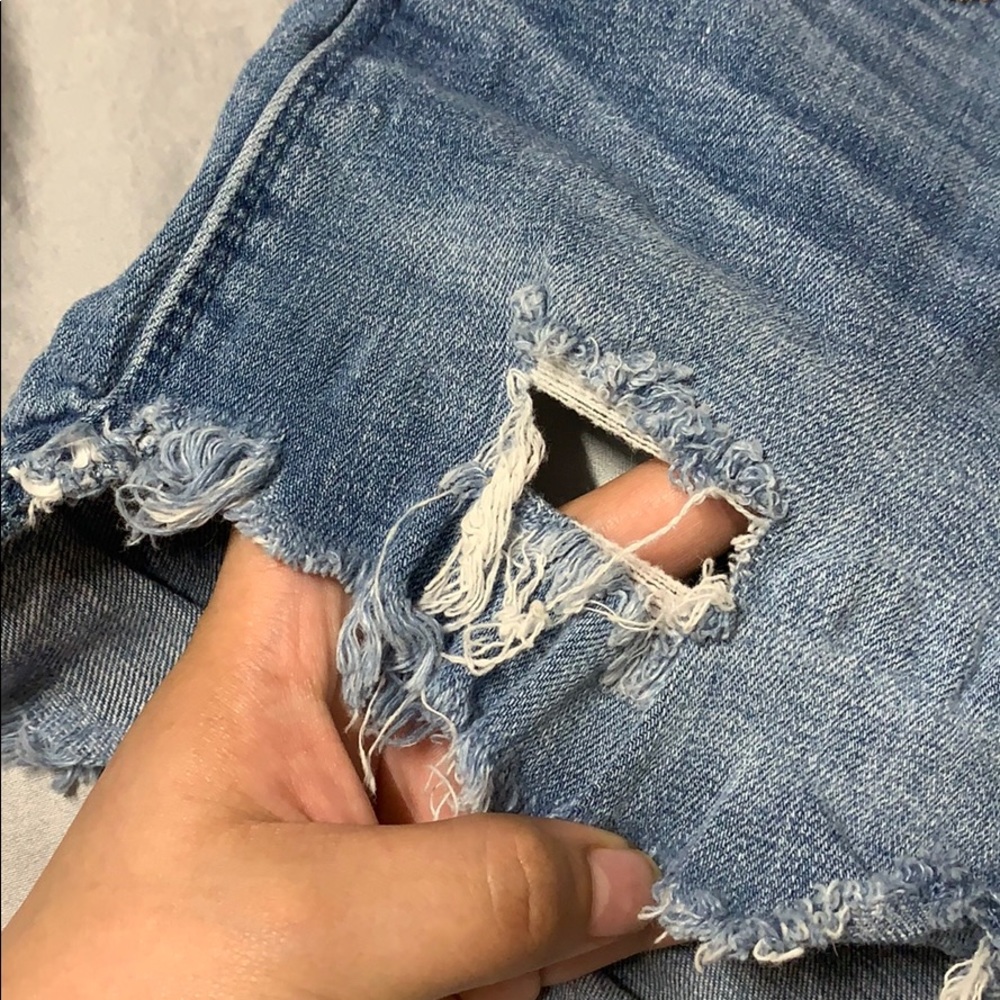 hollister semi high waisted shorts